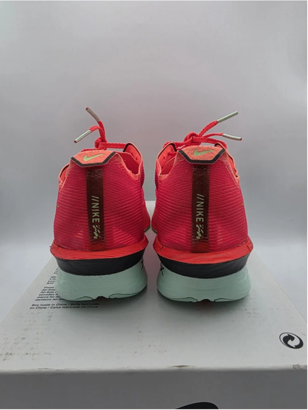 Nike ZoomX Vaporfly Next% 4 Bright Crimson Lime Blast HF6412-600 Size 7 Women